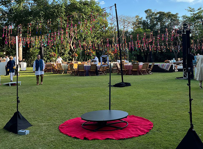 360 en evento en México, capturando momentos en video desde todos los ángulos con La Cabina México